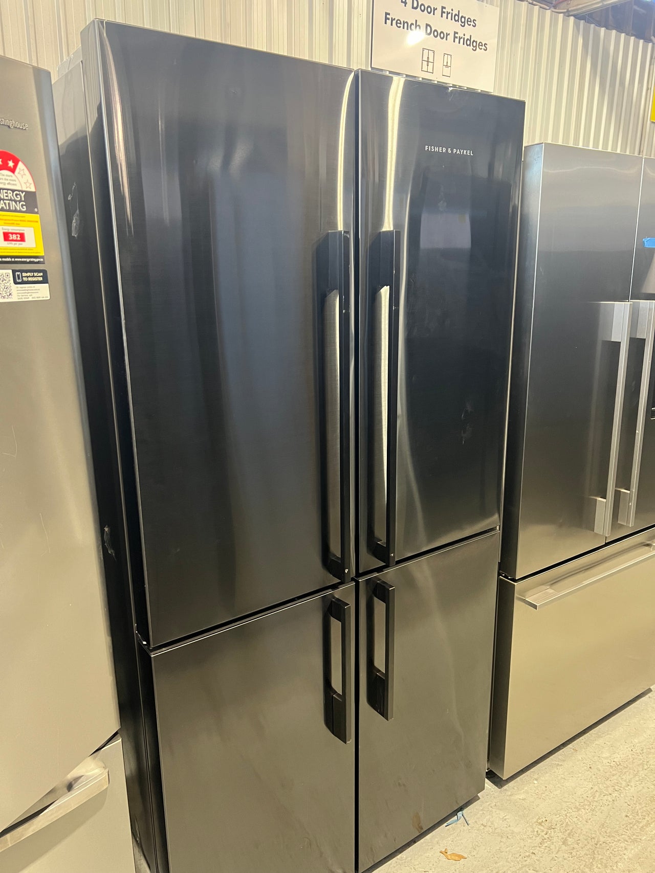 Factory second Fisher & Paykel 538l French Door Fridge  Model: RF605QDVB1 - Second Hand Appliances Geebung