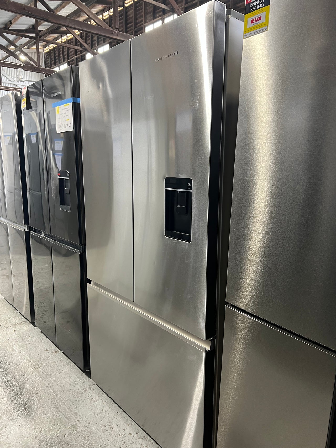 Factory second Fisher & Paykel 569L Freestanding French Door Fridge Model: RF610ANUX5 - Second Hand Appliances Geebung