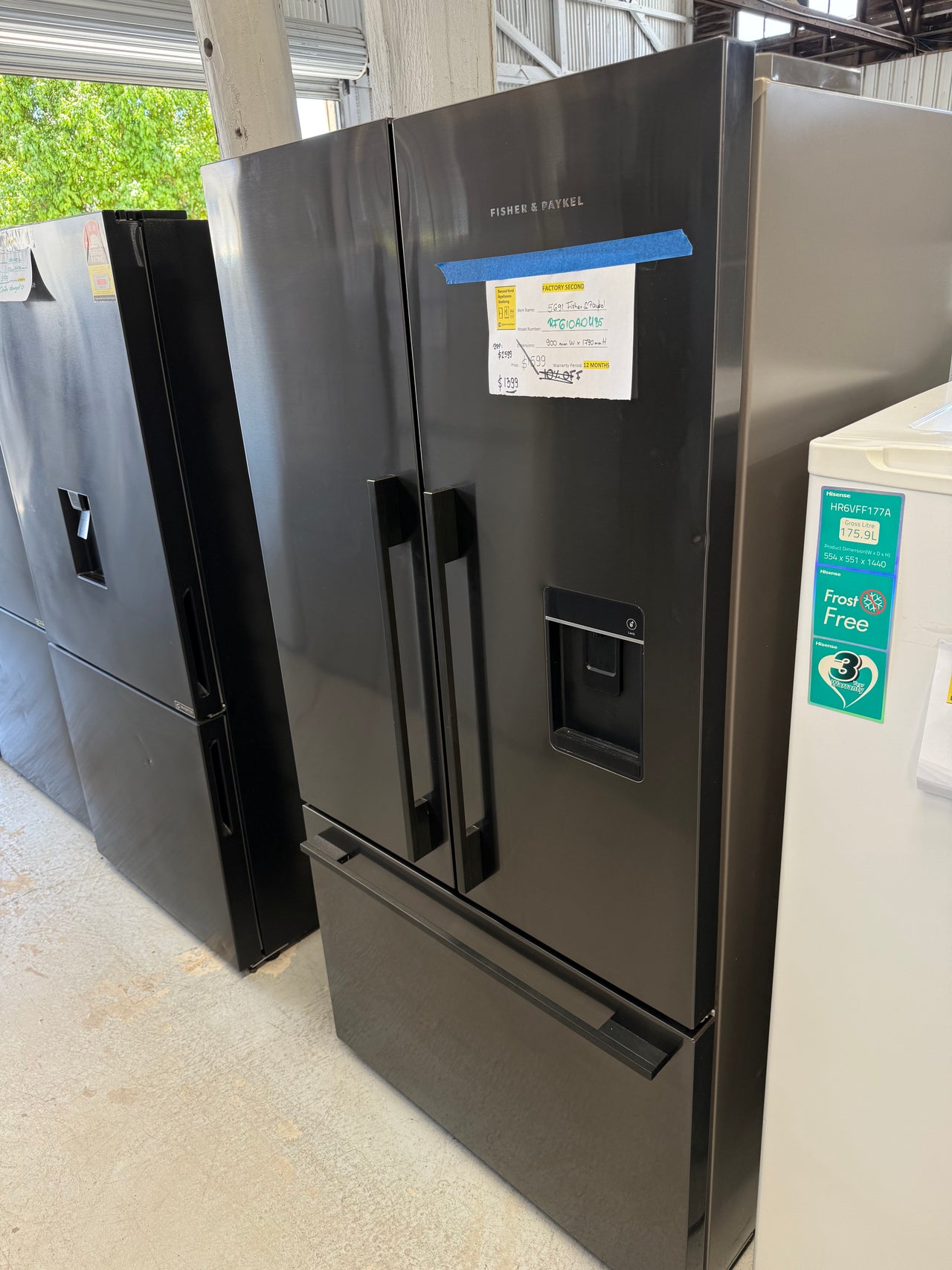 Factory second Fisher&Paykel 569L French Door Fridge Model: RF610ADUB5 - Second Hand Appliances Geebung