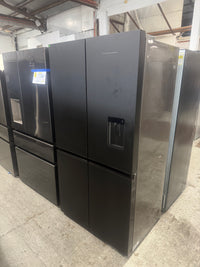 Thumbnail for Factory second Fisher & Paykel 605L Quad Door Fridge – Black Glass Model: RF605QZUVB1 - Second Hand Appliances Geebung