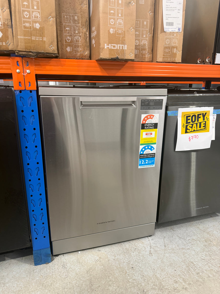 Factory second Fisher & Paykel 60cm Freestanding Dishwasher – Stainless Steel Model: DW60FC2X3 - Second Hand Appliances Geebung