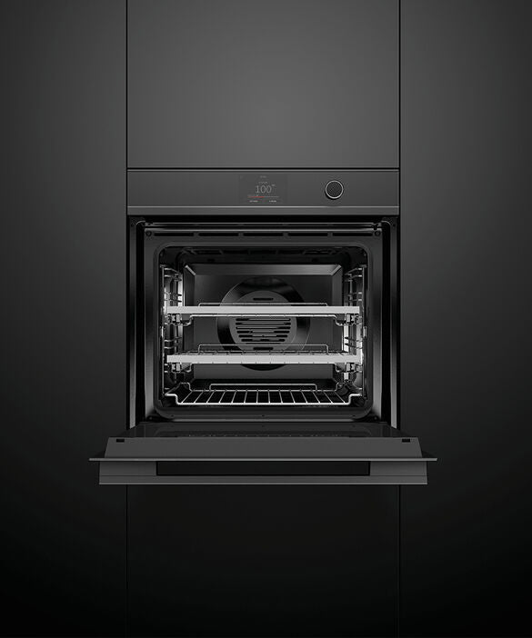Factory second Fisher &amp; Paykel 60cm Series 11 Combi-Steam Built-In Oven – Black Glass (OS60SDTDB1) - Second Hand Appliances Geebung