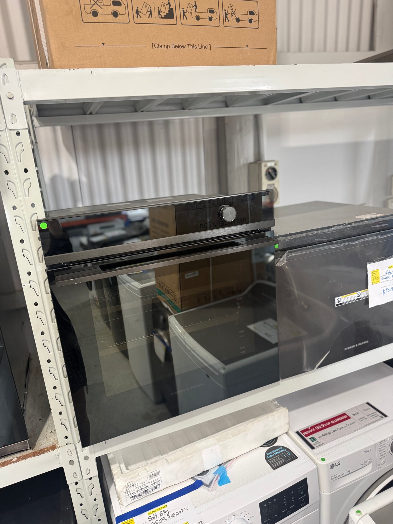 Factory second Fisher &amp; Paykel 60cm Series 11 Combi-Steam Built-In Oven – Black Glass (OS60SDTDB1) - Second Hand Appliances Geebung