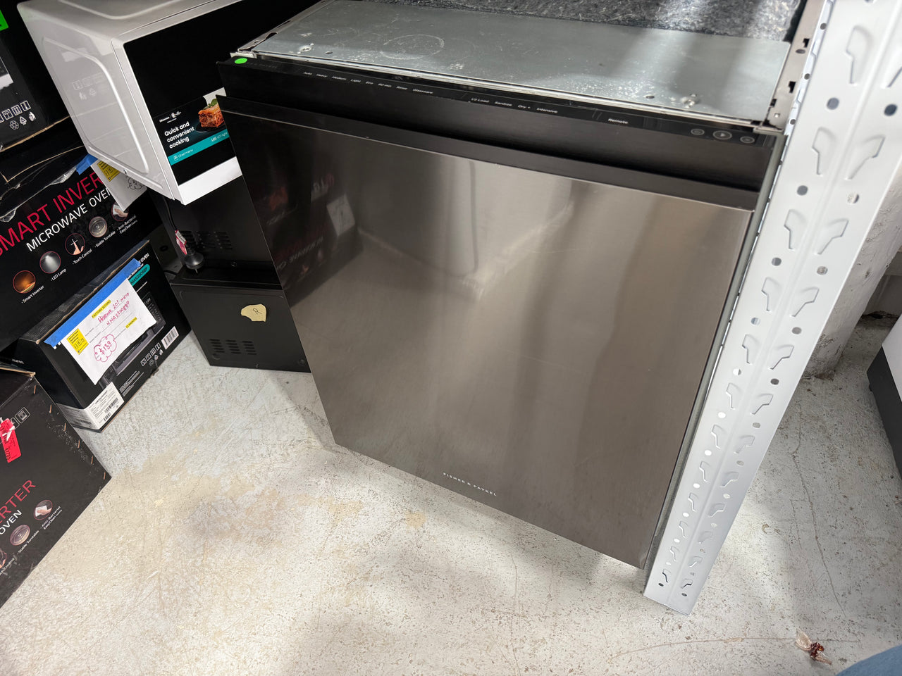 Factory second Fisher & Paykel 60cm Series 9 Tall Built-Under Dishwasher – Black Stainless Steel  DW60UNT4B2 - Second Hand Appliances Geebung