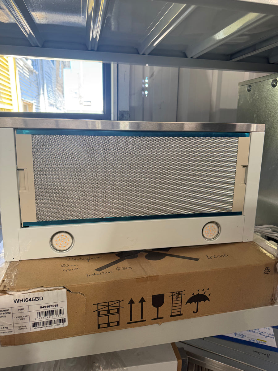 Factory second Fisher&Paykel 60cm Telescopic Slideout Rangehood – White Model: HS60LXW4 - Second Hand Appliances Geebung