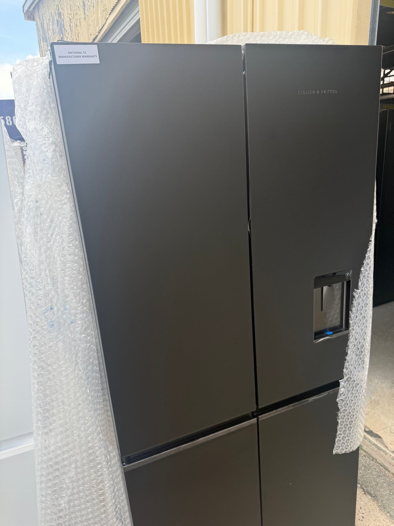 Buy Factory second Fisher &amp; Paykel 690L Quad Door Refrigerator – Matte Black Glass RF730QZUVB1(NAT) |  | [product_variant] | Second Hand Appliances Geebung Brisbane