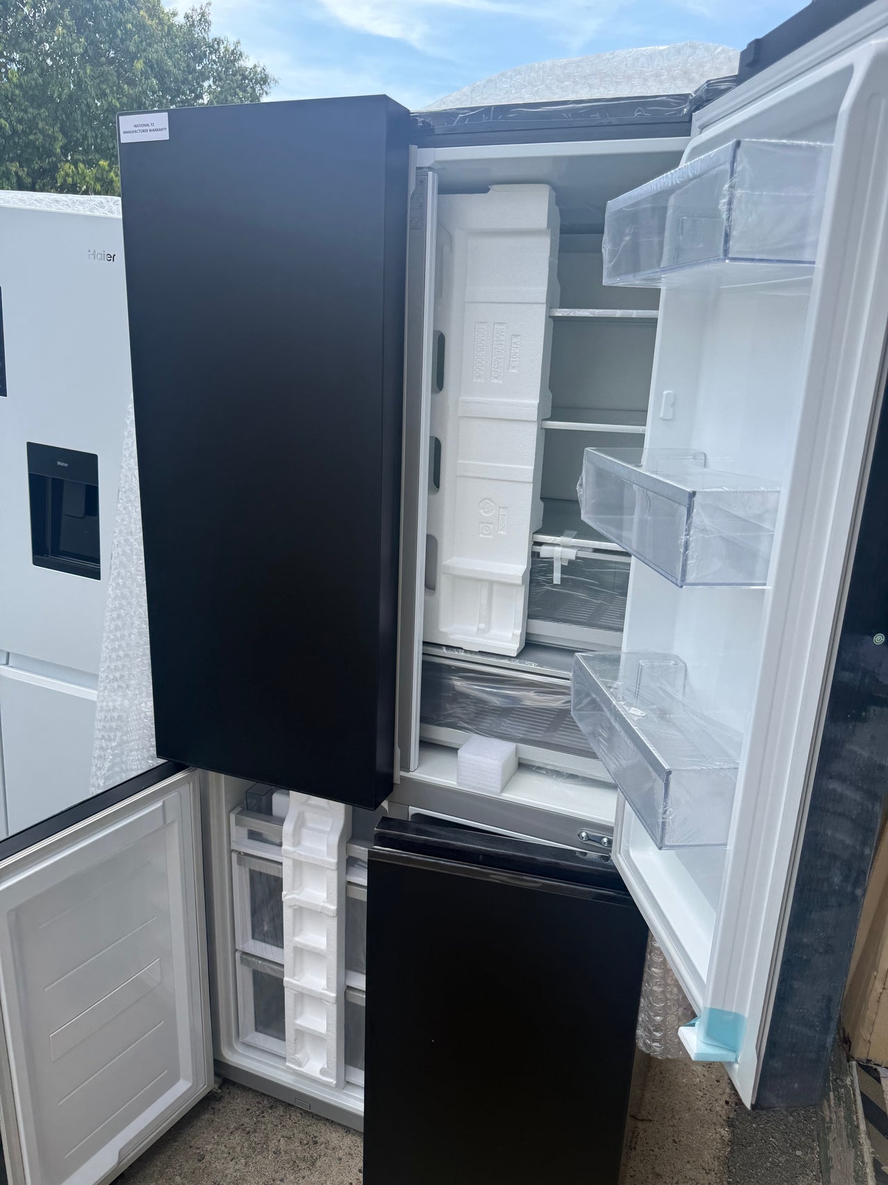 Buy Factory second Fisher &amp; Paykel 690L Quad Door Refrigerator – Matte Black Glass RF730QZUVB1(NAT) |  | [product_variant] | Second Hand Appliances Geebung Brisbane