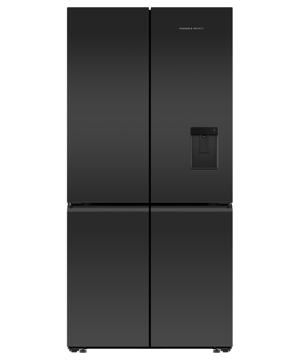 Buy Factory second Fisher &amp; Paykel 690L Quad Door Refrigerator – Matte Black Glass RF730QZUVB1(NAT) |  | [product_variant] | Second Hand Appliances Geebung Brisbane