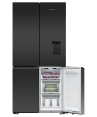 Thumbnail for Buy Factory second Fisher & Paykel 690L Quad Door Refrigerator – Matte Black Glass RF730QZUVB1(NAT) |  | [product_variant] | Second Hand Appliances Geebung Brisbane