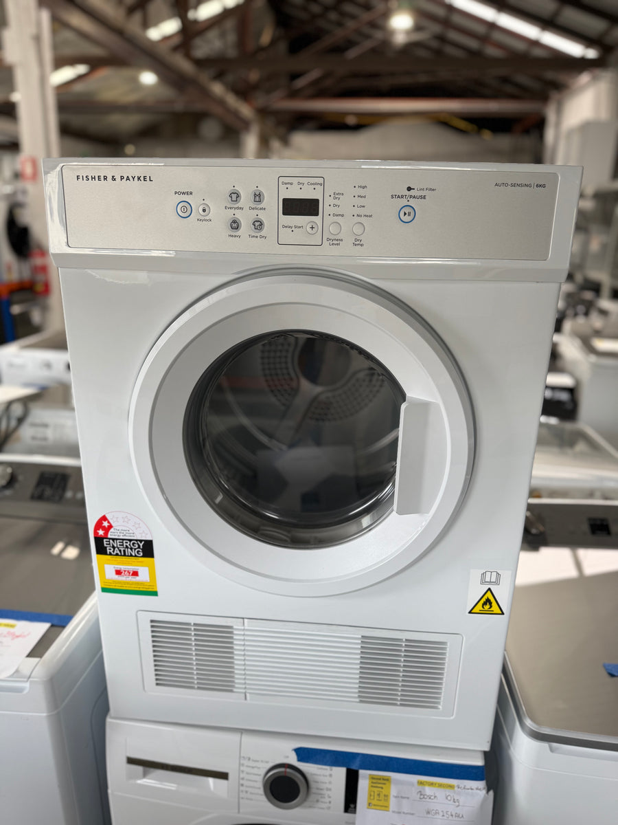 Factory second Fisher &Paykel 6kg Vented Dryer  Model: DE6060M2 - Second Hand Appliances Geebung