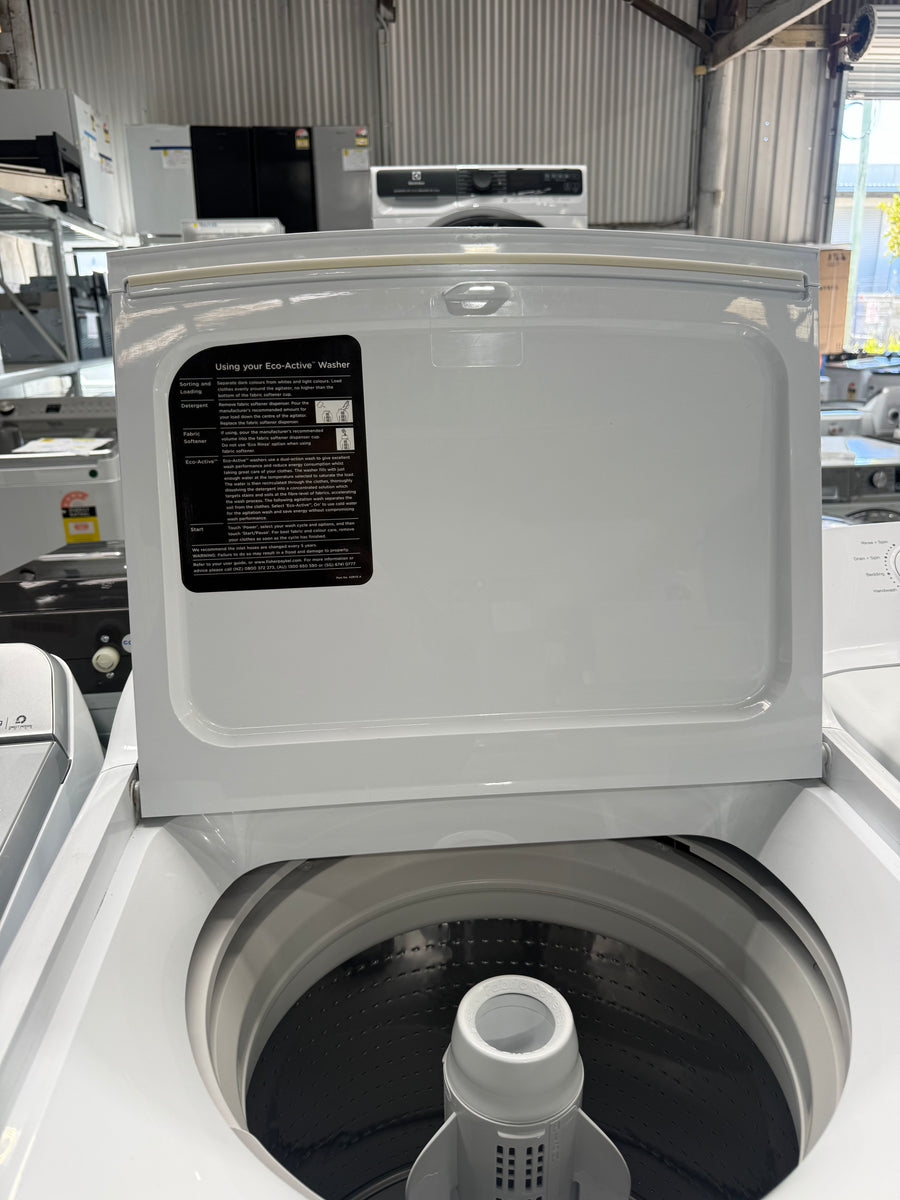 Factory second Fisher & Paykel 8.5kg Series 7 Top Load Washing Machine – White  WA8560P1 - Second Hand Appliances Geebung