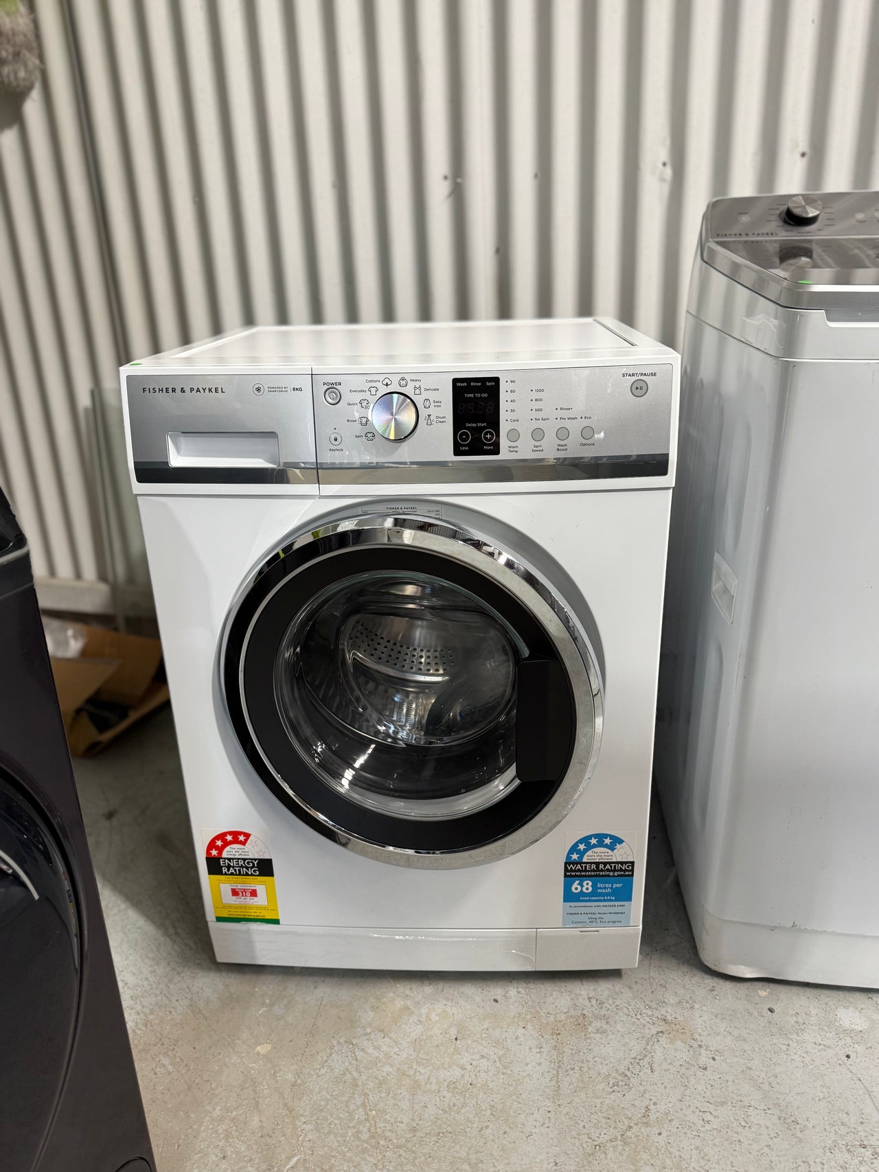 Factory second Fisher & Paykel 8kg Front Loader Washing Machine Model: WH8060J3 - Second Hand Appliances Geebung