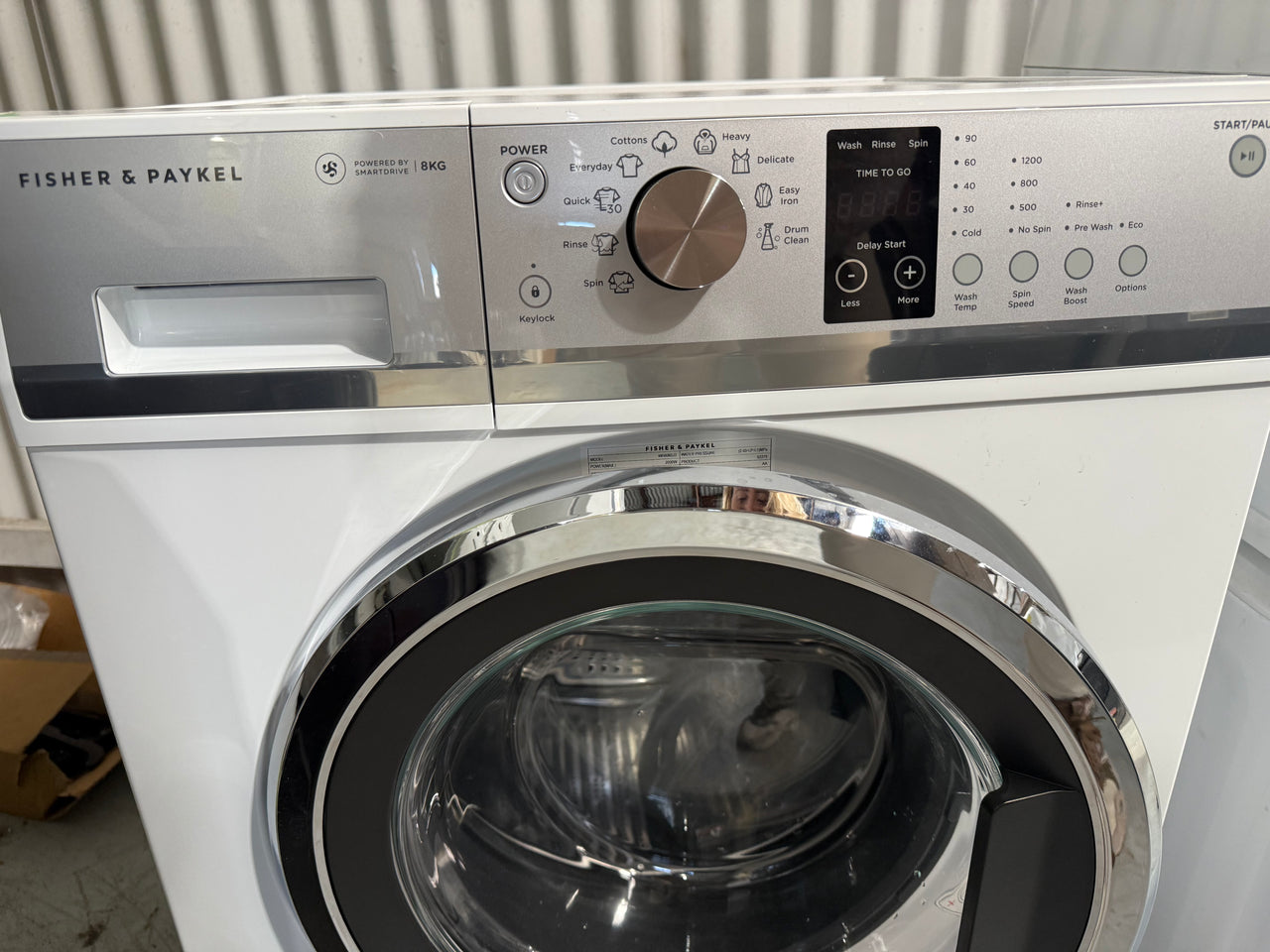 Factory second Fisher & Paykel 8kg Front Loader Washing Machine Model: WH8060J3 - Second Hand Appliances Geebung