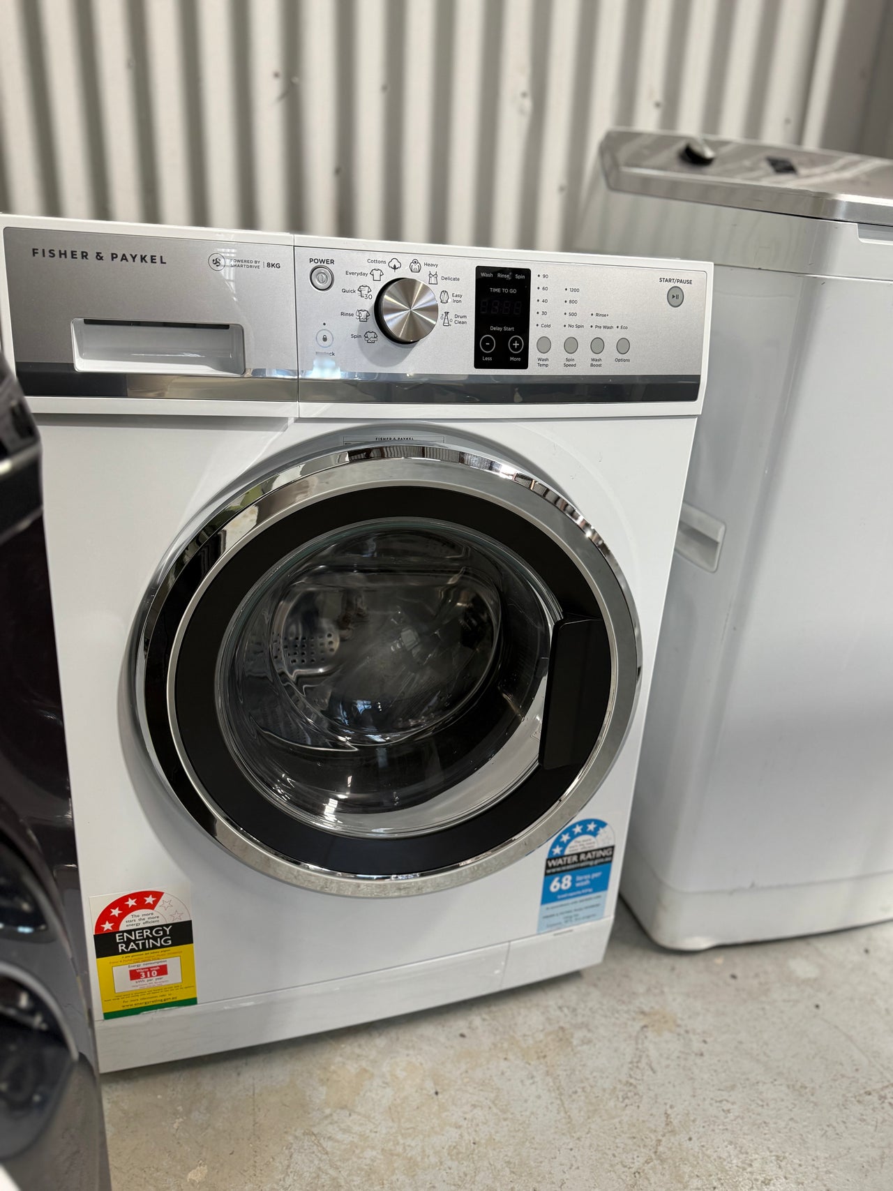 Factory second Fisher & Paykel 8kg Front Loader Washing Machine Model: WH8060J3 - Second Hand Appliances Geebung