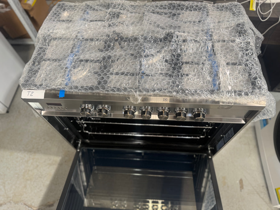 Factory second Fisher & Paykel 90cm Dual Fuel Freestanding Cooker – OR90SCG1X1 - Second Hand Appliances Geebung