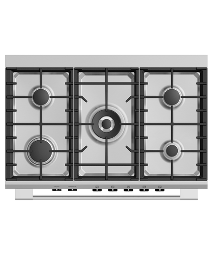 Factory second Fisher & Paykel 90cm Dual Fuel Freestanding Cooker – OR90SCG1X1 - Second Hand Appliances Geebung