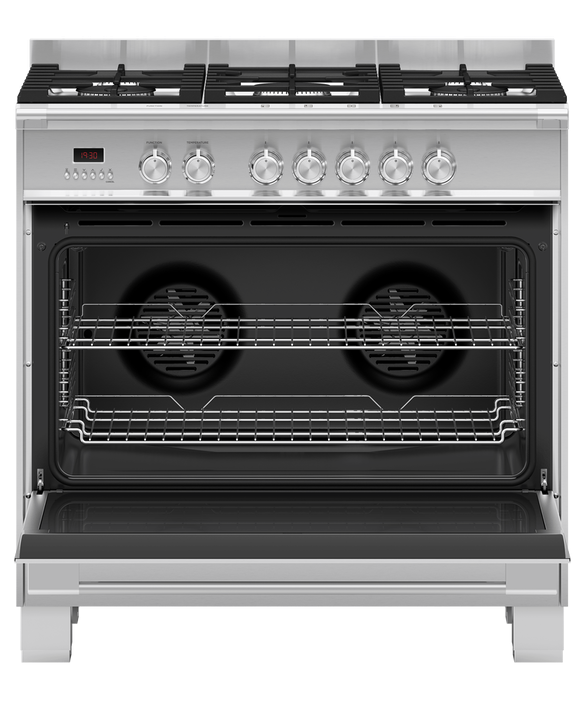 Factory second Fisher & Paykel 90cm Freestanding Dual Fuel Cooker OR90SCG2X1 - Second Hand Appliances Geebung