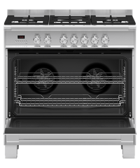 Thumbnail for Factory second Fisher & Paykel 90cm Freestanding Dual Fuel Cooker OR90SCG2X1 - Second Hand Appliances Geebung