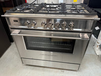 Thumbnail for Factory second Fisher & Paykel 90cm Freestanding Dual Fuel Cooker OR90SCG2X1 - Second Hand Appliances Geebung