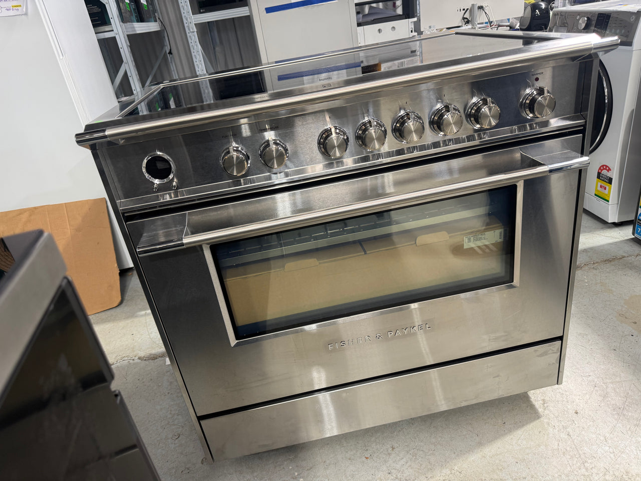 Factory second Fisher & Paykel 90cm Series 9 Classic Induction Freestanding Cooker – OR90SCI6X1 - Second Hand Appliances Geebung