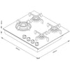 Thumbnail for Factory second Fisher & Paykel CG604DNGGB4 – 60cm Series 9 Gas on Glass Cooktop (Natural Gas) - Second Hand Appliances Geebung