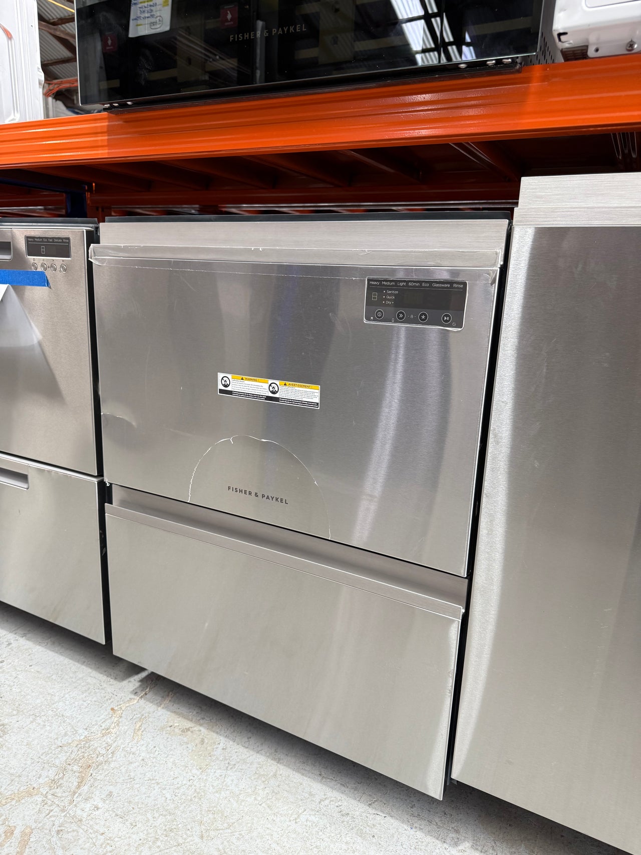 Factory second Fisher & Paykel DD60D2NX9 Contemporary Double DishDrawer™ Dishwasher - Second Hand Appliances Geebung