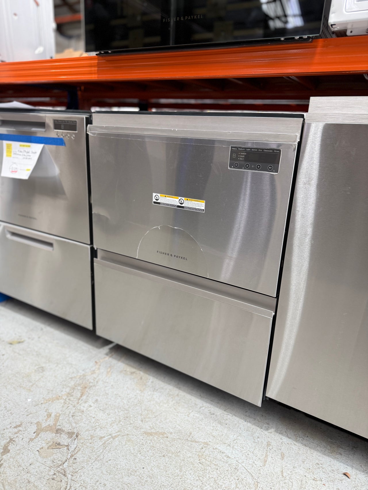Factory second Fisher & Paykel DD60D2NX9 Contemporary Double DishDrawer™ Dishwasher - Second Hand Appliances Geebung