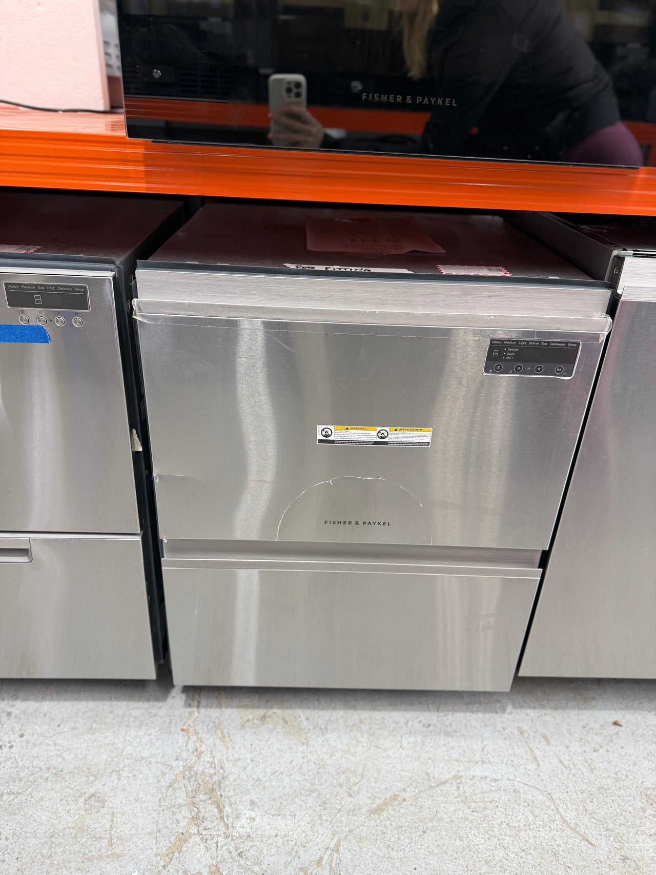 Factory second Fisher & Paykel DD60D2NX9 Contemporary Double DishDrawer™ Dishwasher - Second Hand Appliances Geebung