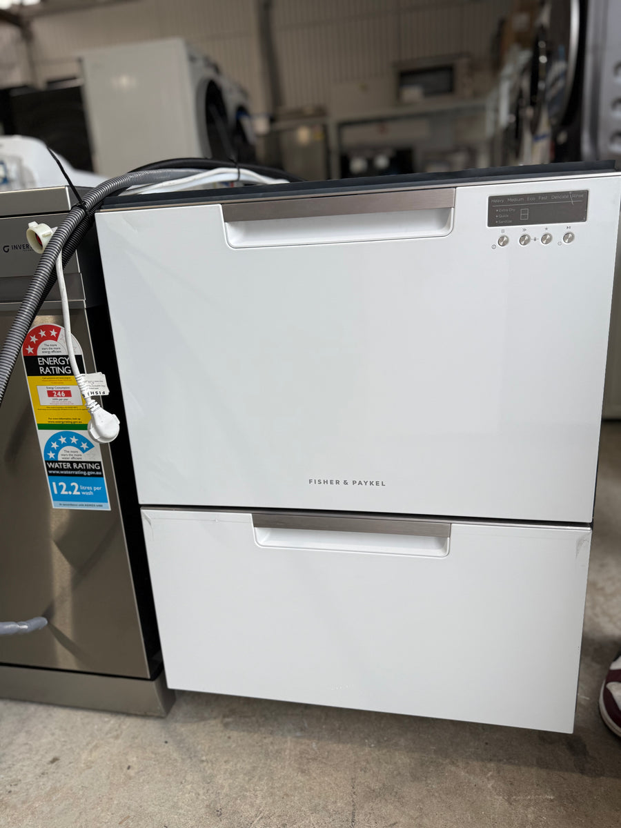 Factory second Fisher&Paykel DD60DCW9 Double DishDrawer™ Dishwasher - Second Hand Appliances Geebung
