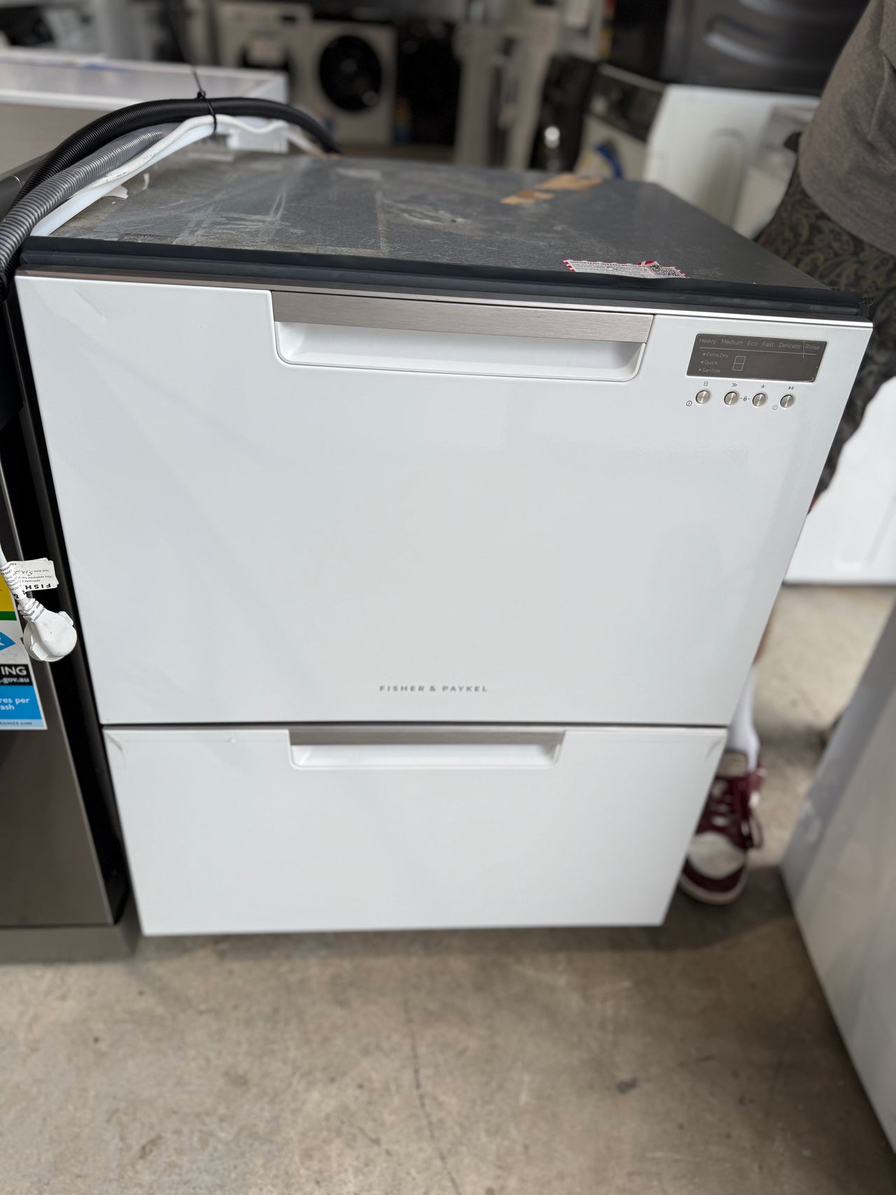 Factory second Fisher&Paykel DD60DCW9 Double DishDrawer™ Dishwasher - Second Hand Appliances Geebung