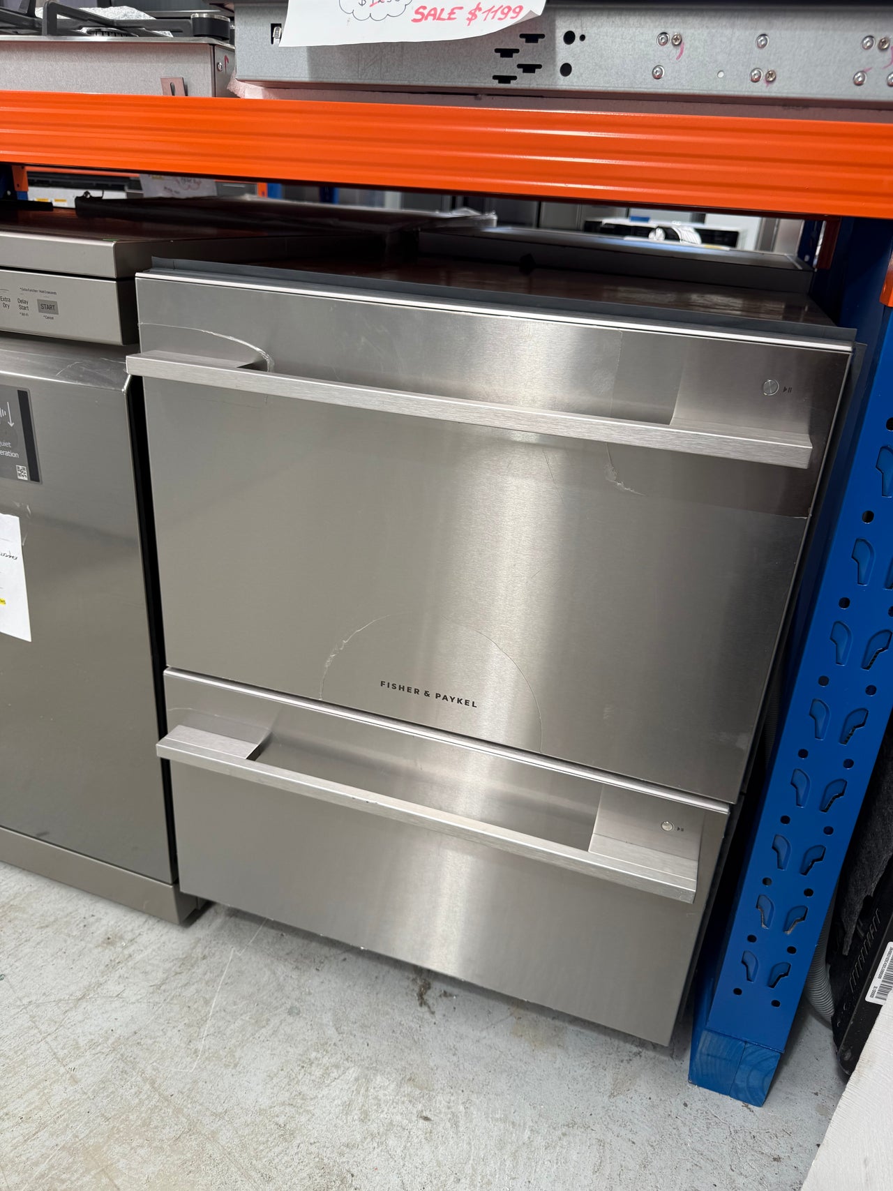 Factory second Fisher&Paykel DD60DDFX9 Double DishDrawer™ Dishwasher – Stainless Steel - Second Hand Appliances Geebung