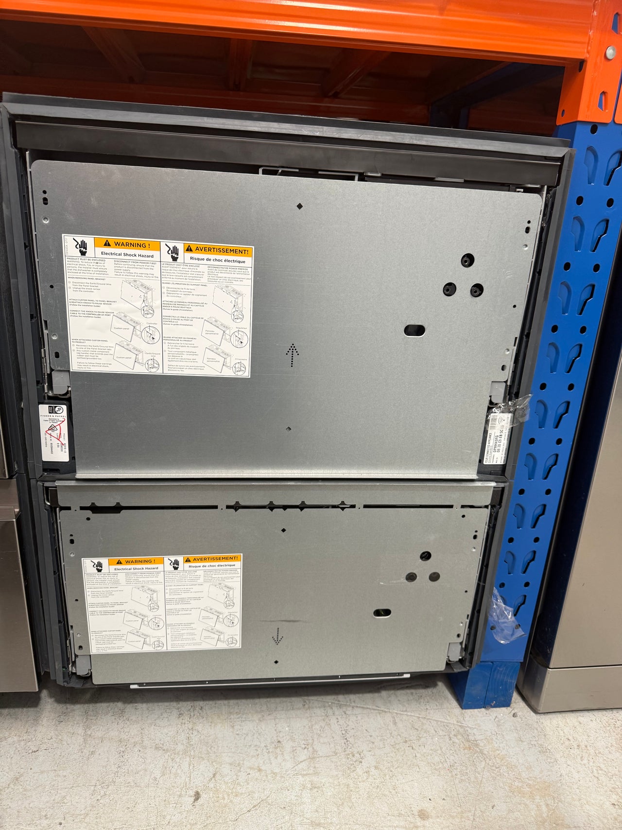 Factory second Fisher & Paykel DD60DI9 integrated Double DishDrawer™ dishwasher - Second Hand Appliances Geebung