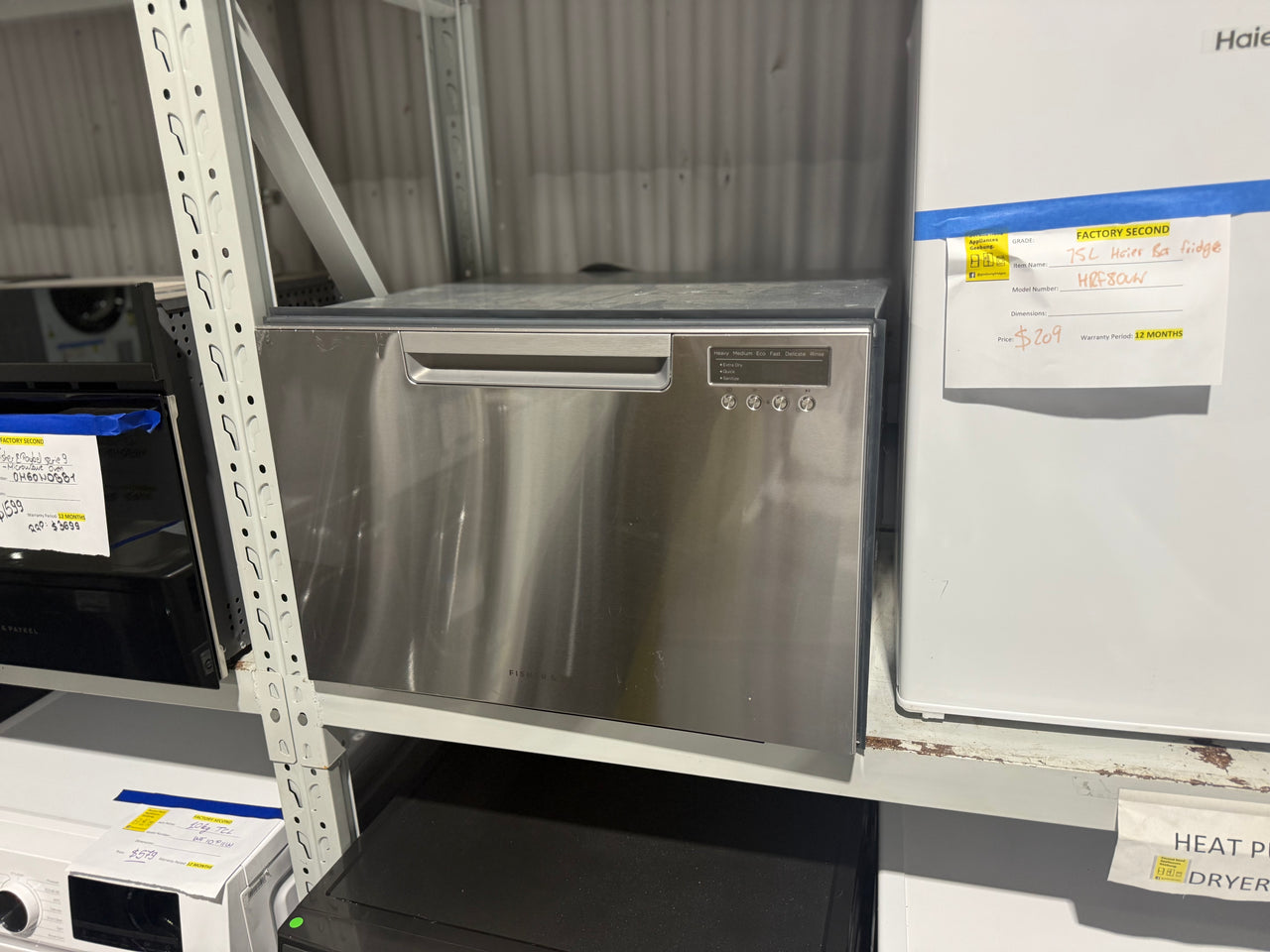 Factory second Fisher&Paykel DD60SCX9 Series 7, Contemporary Single DishDrawer™ Dishwasher - Second Hand Appliances Geebung