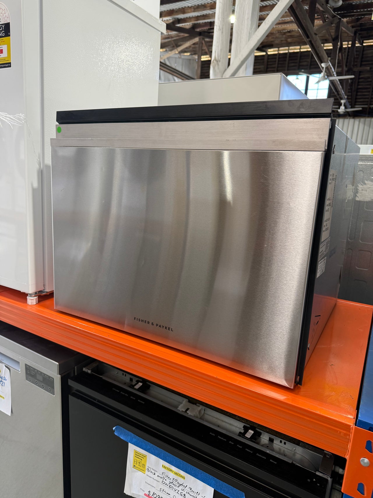 Factory second Fisher & Paykel DD60ST4NX9 Series 9, Contemporary Tall Single DishDrawer™ Dishwasher - Second Hand Appliances Geebung