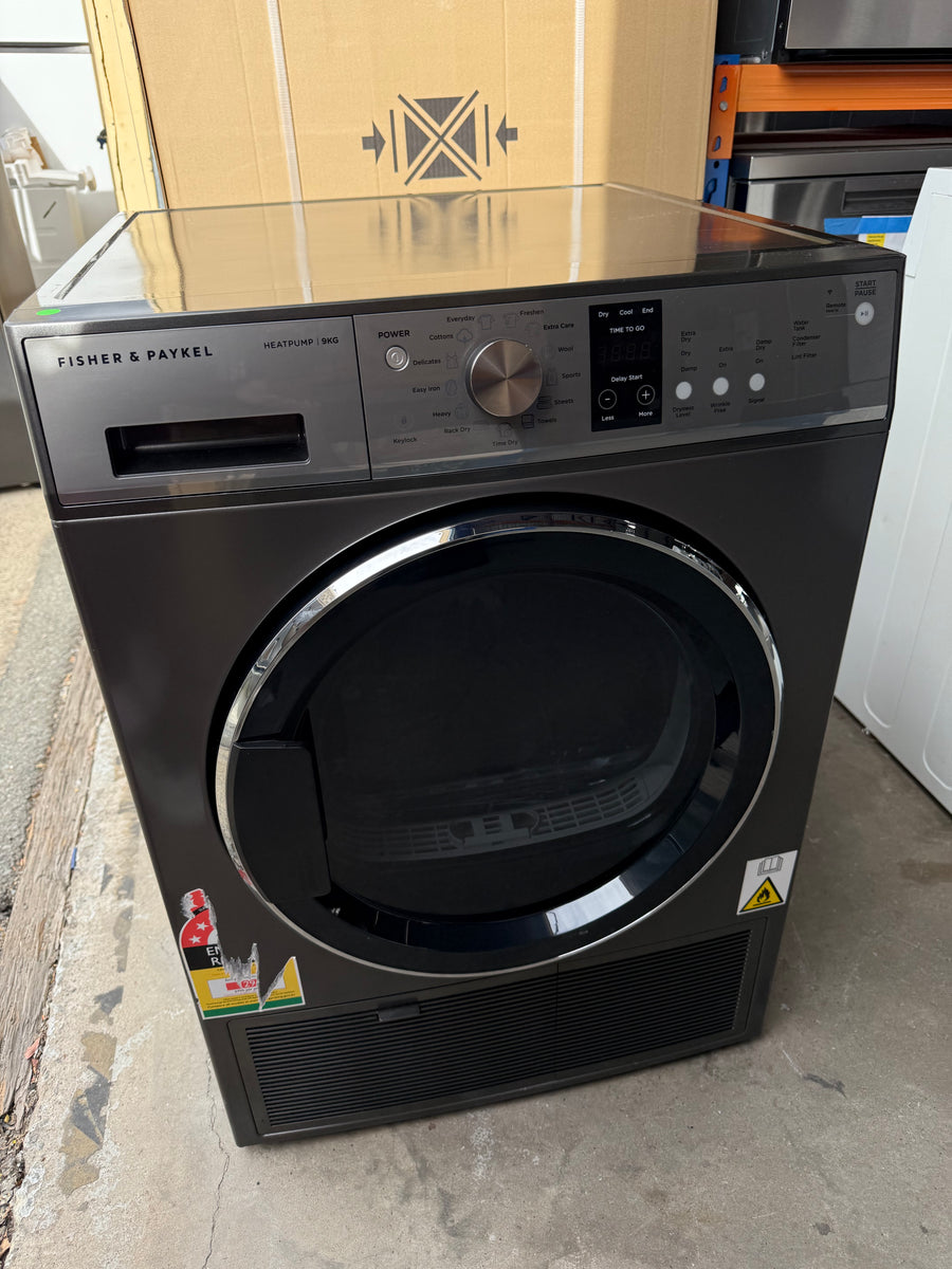Factory second Fisher & Paykel DH9060PG2 – 9 kg Series 7 Heat Pump Dryer (Graphite) - Second Hand Appliances Geebung