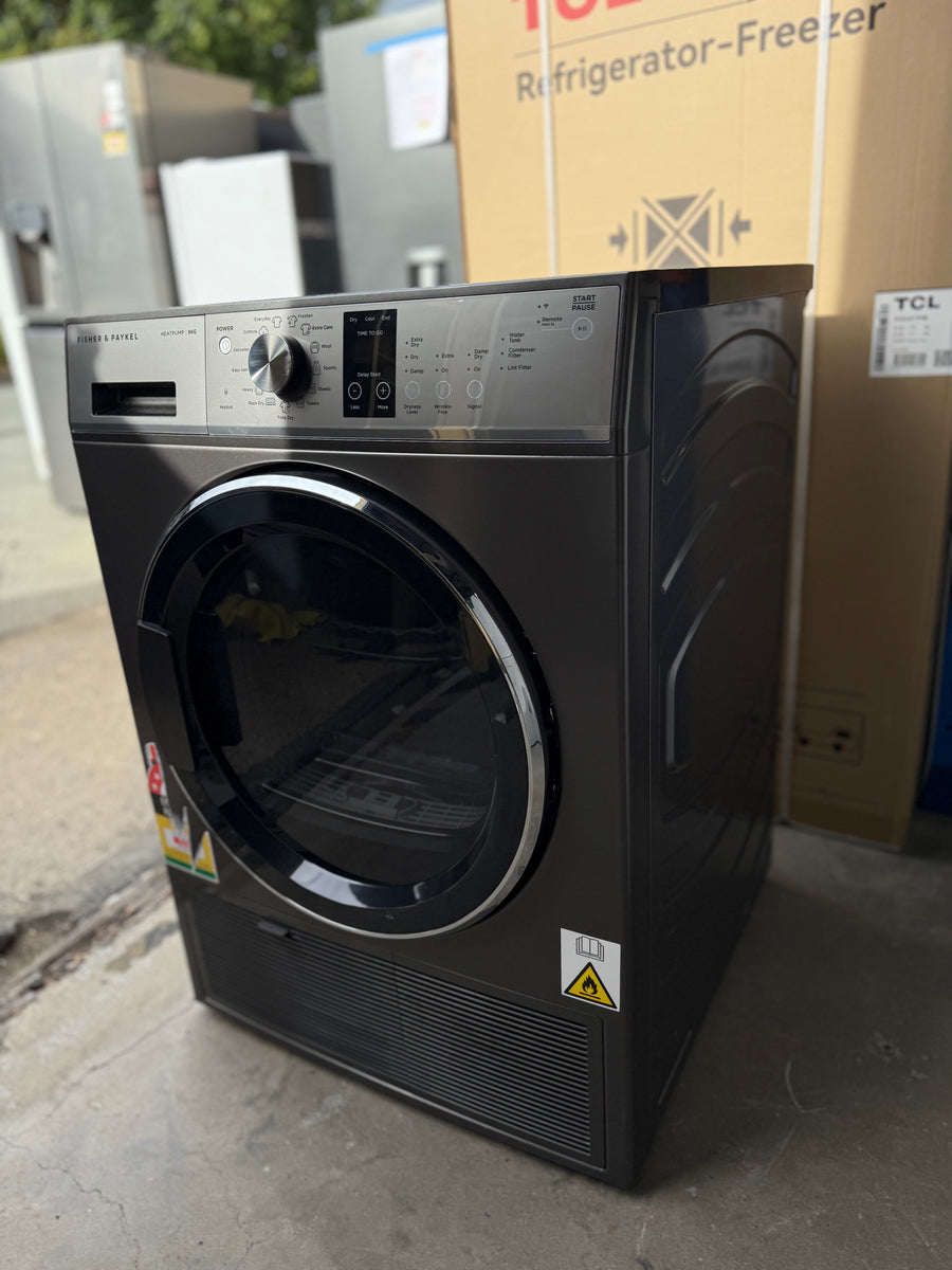 Factory second Fisher & Paykel DH9060PG2 – 9 kg Series 7 Heat Pump Dryer (Graphite) - Second Hand Appliances Geebung