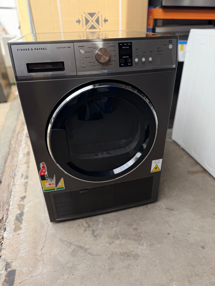 Factory second Fisher & Paykel DH9060PG2 – 9 kg Series 7 Heat Pump Dryer (Graphite) - Second Hand Appliances Geebung