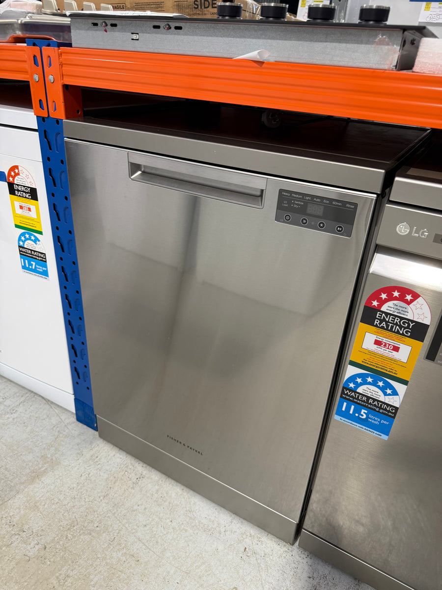 Factory second Fisher & Paykel DW60FC2X2 contemporary Series 5 freestanding dishwasher - Second Hand Appliances Geebung