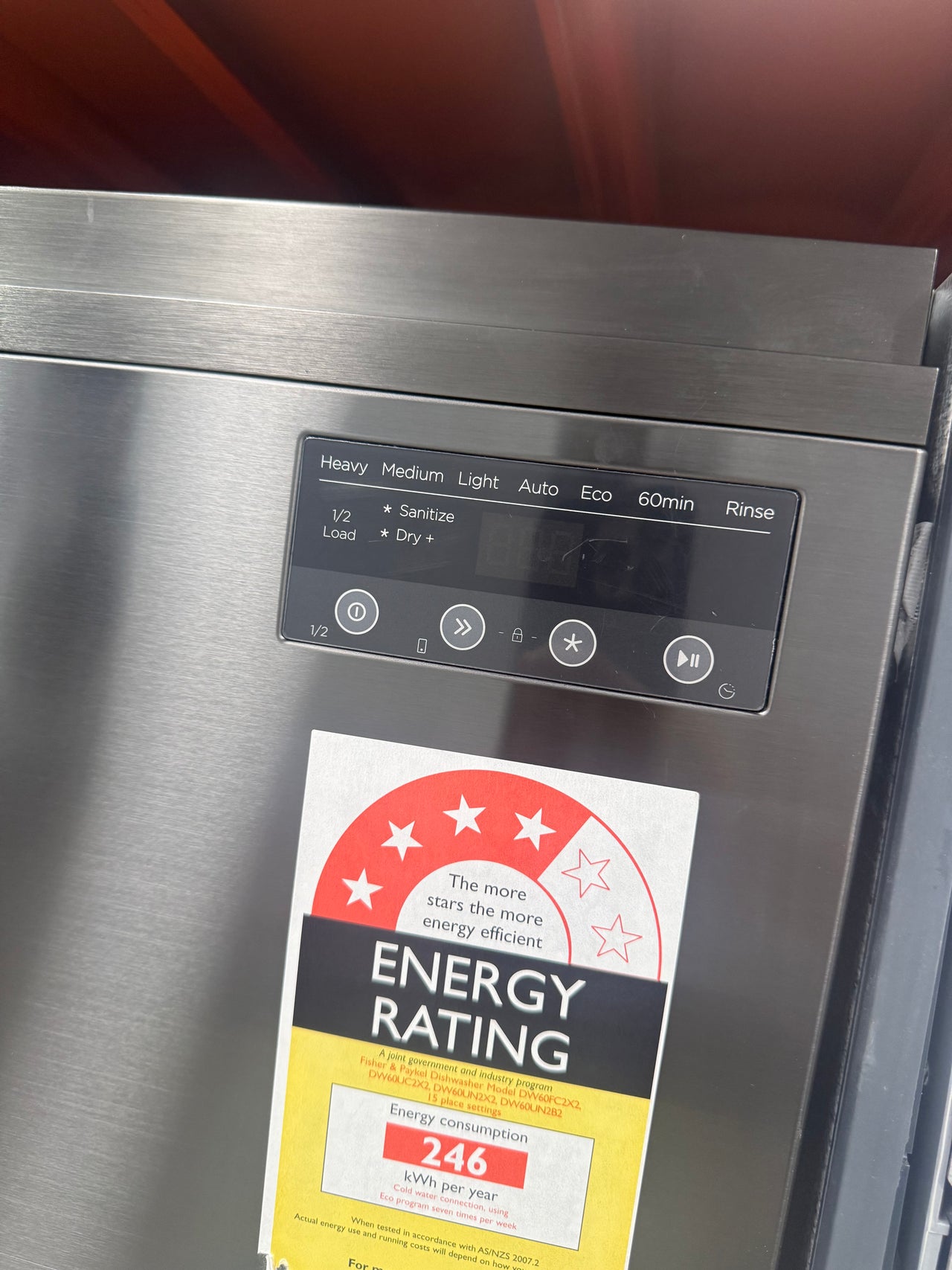 Factory second Fisher & Paykel DW60UN2B2 60cm built-under dishwasher - Second Hand Appliances Geebung