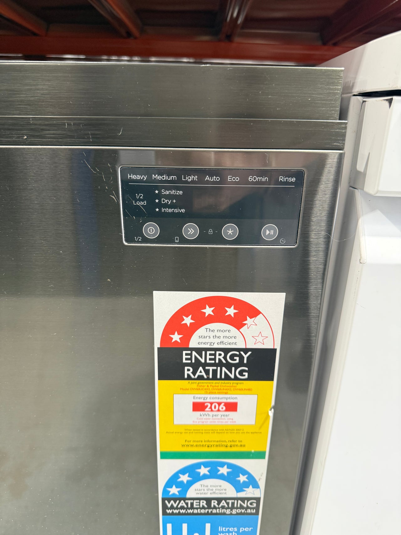 Factory second Fisher&Paykel DW60UN4B2 premium Series 7 Contemporary Built-Under Dishwasher - Second Hand Appliances Geebung