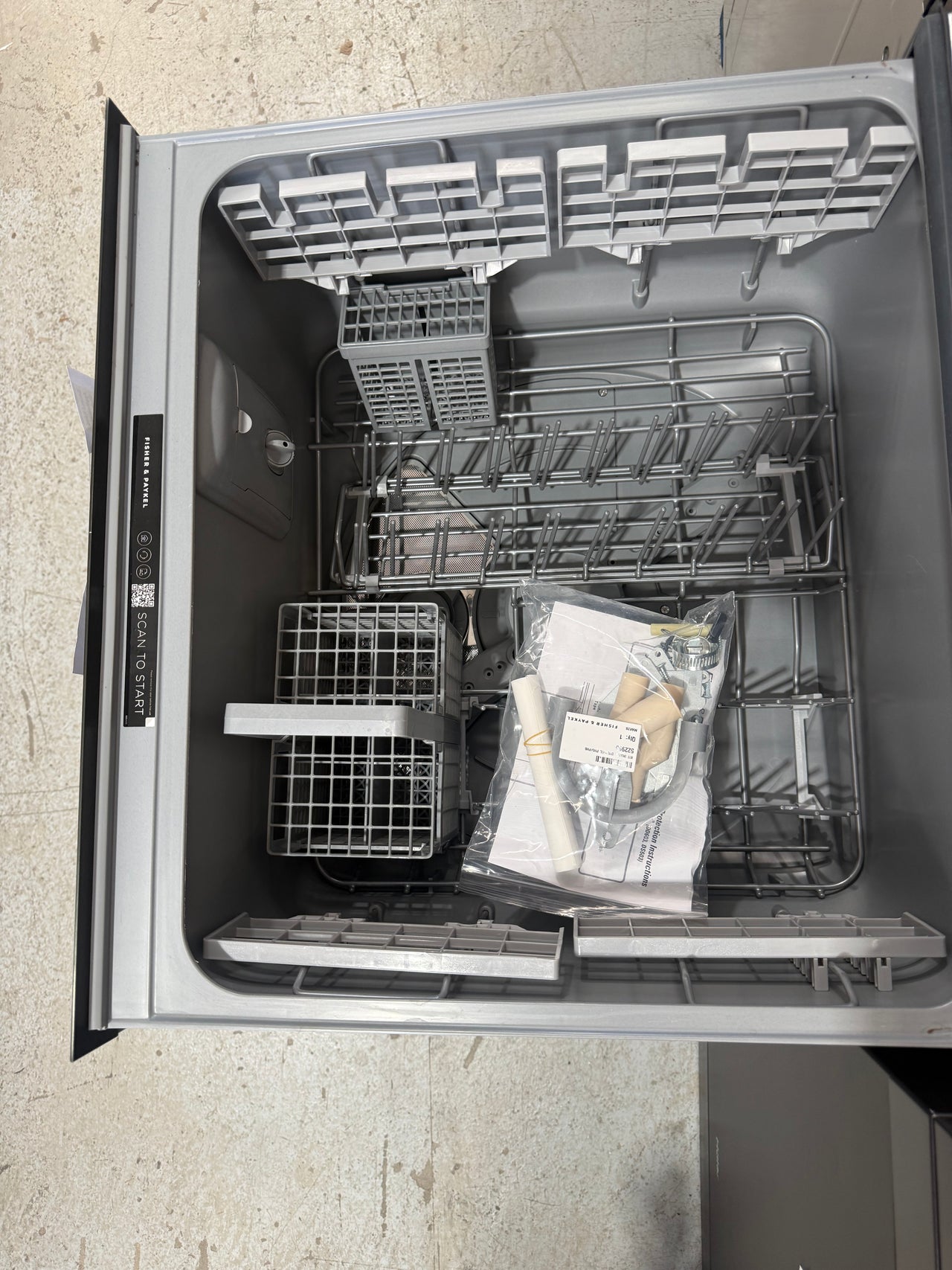 Factory second Fisher & Paykel Double DishDrawer Dishwasher Black Stainless Steel Model: DD60D2NB9 - Second Hand Appliances Geebung