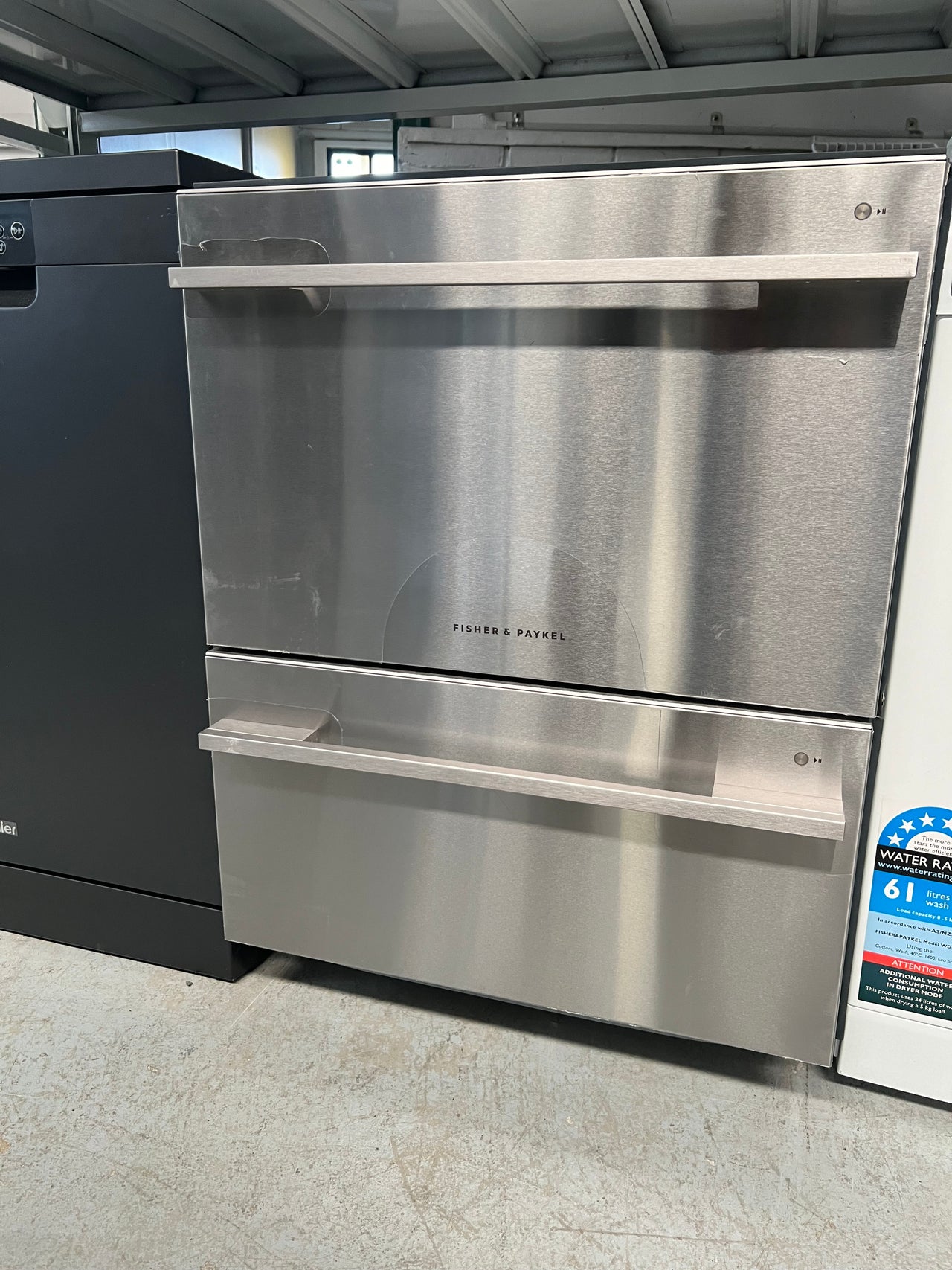 Factory second Fisher & Paykel Double Dishdrawer  DD60DDFX9 - Second Hand Appliances Geebung