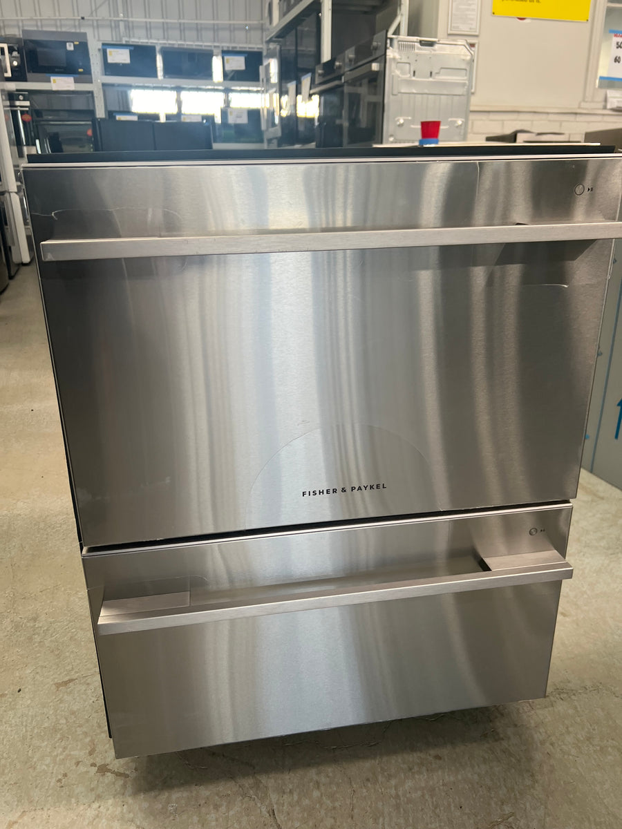 Factory second Fisher & Paykel Double Dishdrawer  DD60DDFX9 - Second Hand Appliances Geebung