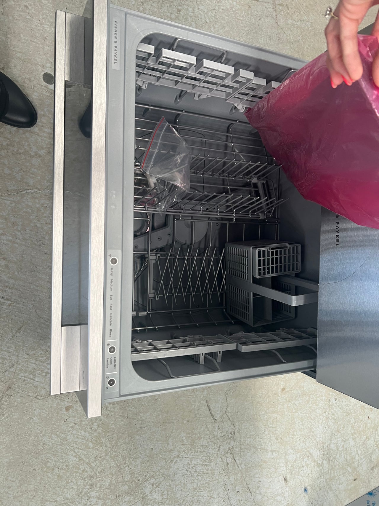 Factory second Fisher & Paykel Double Dishdrawer  DD60DDFX9 - Second Hand Appliances Geebung