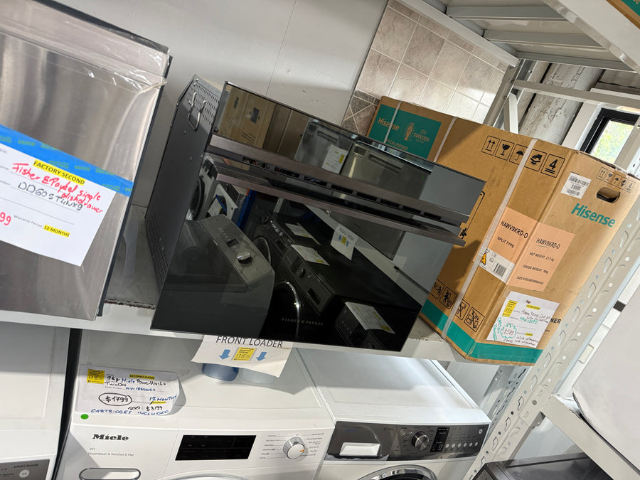 Factory second Fisher & Paykel OM60NDBB1 – 60 cm Combination Microwave Oven (Black Steel, Series 9) - Second Hand Appliances Geebung