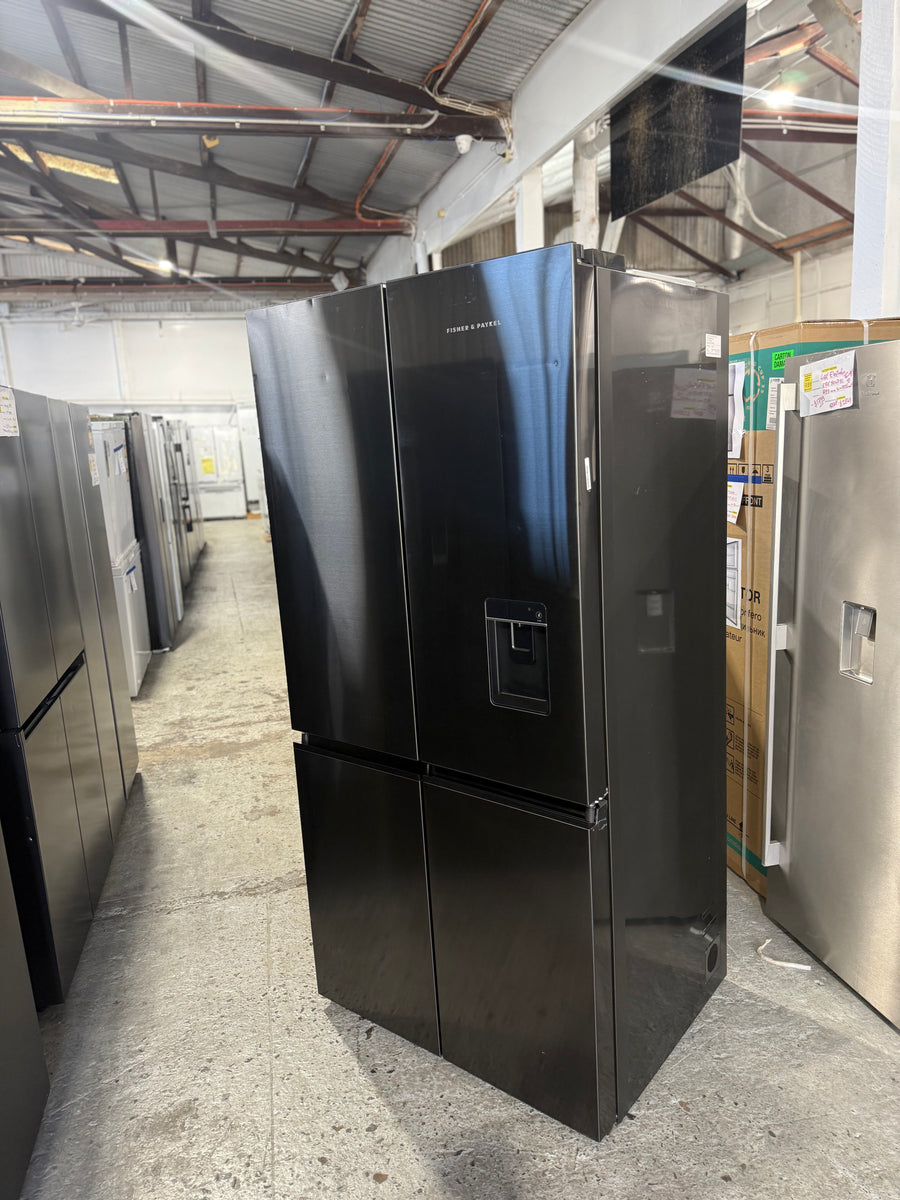 Buy Factory second Fisher & Paykel RF730QNUVB1 690 L Quad Door Refrigerator – Black Stainless Steel with Ice &Water |  | [product_variant] | Second Hand Appliances Geebung Brisbane