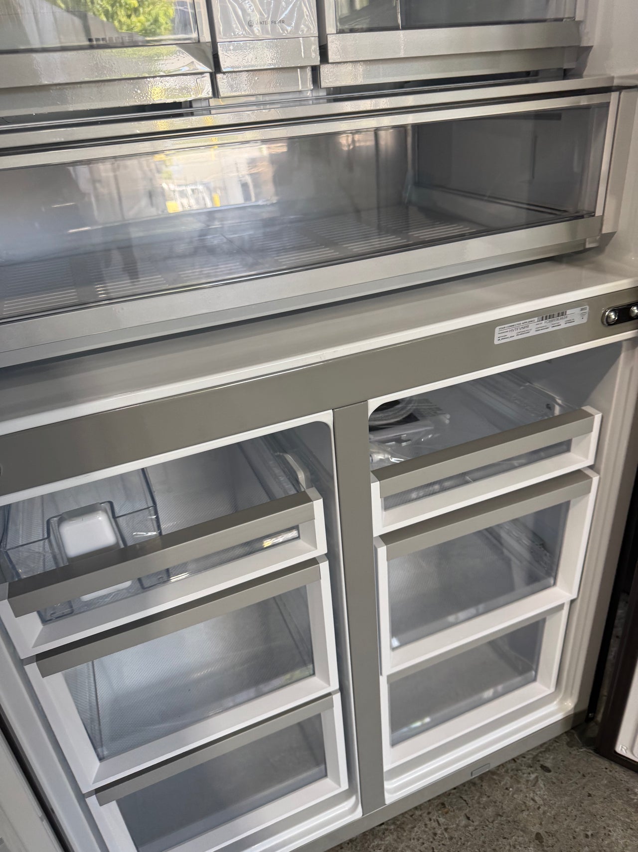 Buy Factory second Fisher & Paykel RF730QNUVB1 690 L Quad Door Refrigerator – Black Stainless Steel with Ice &Water |  | [product_variant] | Second Hand Appliances Geebung Brisbane