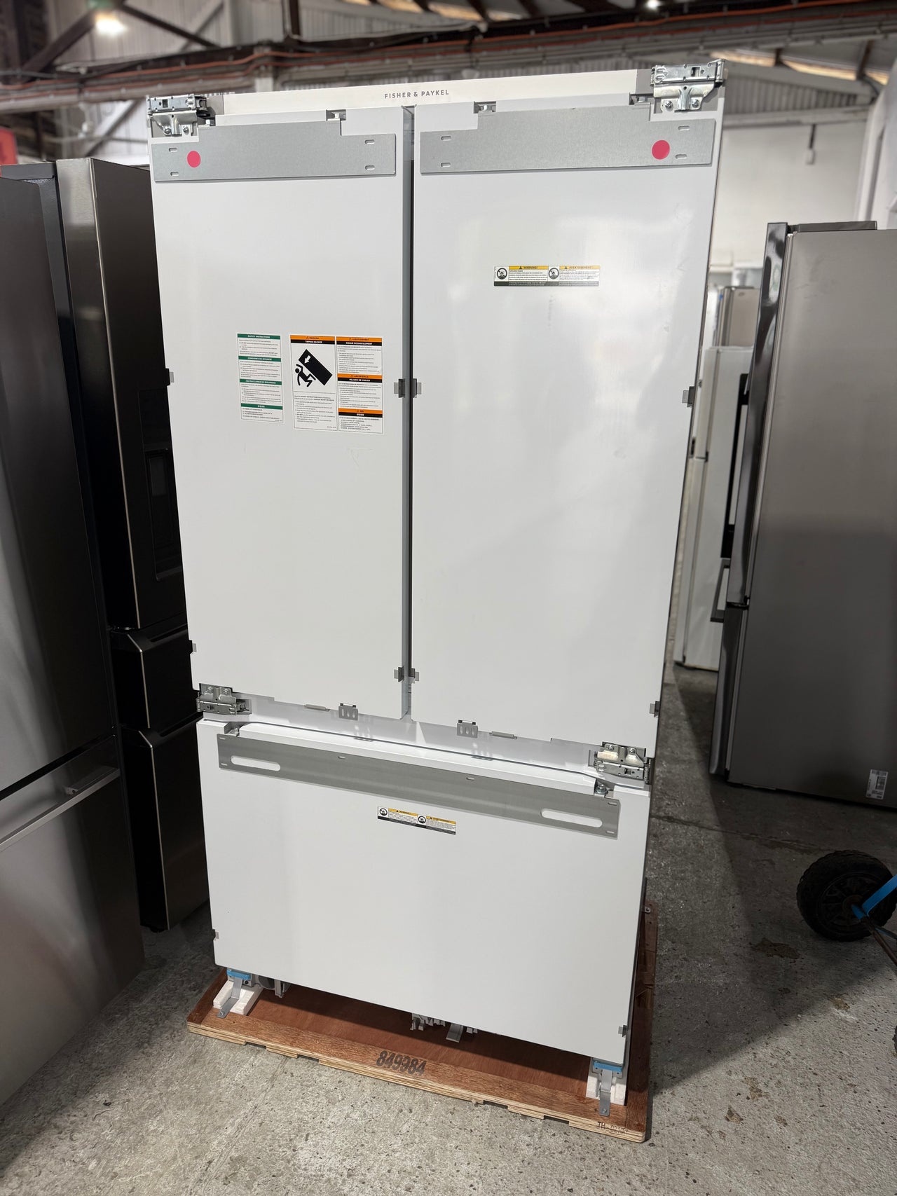 Factory second Fisher &Paykel RS90A1 476L Integrated French Door Fridge – Premium Built-In Refrigerator for Modern Kitchens - Second Hand Appliances Geebung