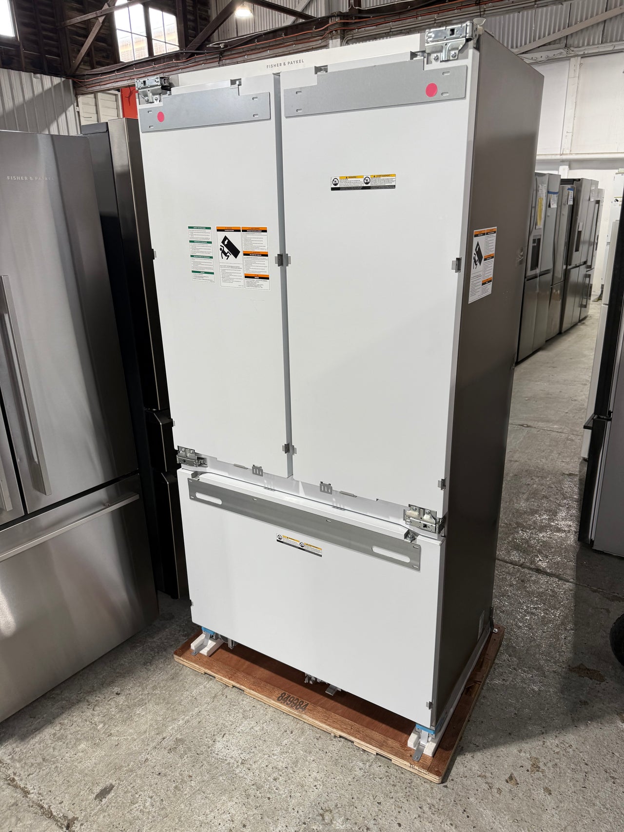 Factory second Fisher &Paykel RS90A1 476L Integrated French Door Fridge – Premium Built-In Refrigerator for Modern Kitchens - Second Hand Appliances Geebung