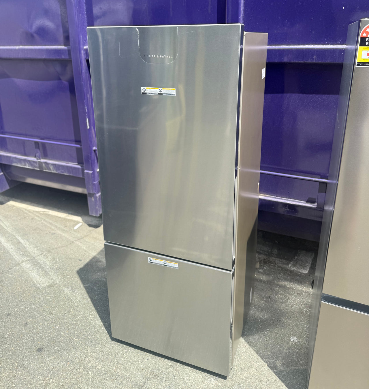 Buy Factory second Fisher & Paykel Series 5 413L Bottom Mount Refrigerator – Stainless Steel (Left Hinge) RF442BLPX6 |  | [product_variant] | Second Hand Appliances Geebung Brisbane